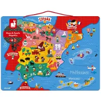 Janod Magnetic Spain Map Educatief Speelgoed