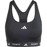 Adidas Sportbeha Techfit - Zwart/Wit Dames