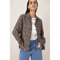 Sissy-Boy Bruine blouse met leopard print | Maat: XS