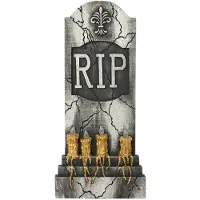 Atosa Decorative Lapida Halloween With Light Decor 93x42 Cm Goud Kinderen