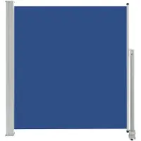 vidaXL Tuinscherm uittrekbaar 140x300 cm blauw
