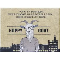 LAQ Hoppy Goat Soap Bar – Natuurlijke Glycerine Zeep – Handgemaakte Vegan Zeep Mannen – Ruikt naar Hop – 85g