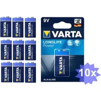 Varta Longlife Power 9V / E-Block / 6LP3146 Alkaline batterij - 10 Stuks