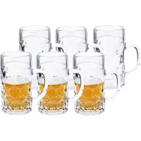 Depa Bierpul onbreekbaar - 6x - transparant - kunststof - 500 ml - Bierglazen