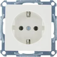 Schneider Electric System M - Wandcontactdoos met randaarde - Inbouw - Wit