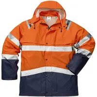 Fristads High vis regenjack klasse 3 4624 RS Hi-Vis oranje/marineblauw maat S heren