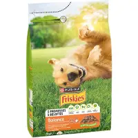 Friskies 3x3kg Purina Balance dog met kip, rundvlees en groenten droogvoer voor honden