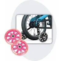 Voltano Zijwieltjes LED Verlichting - Roze - 12-20 inch