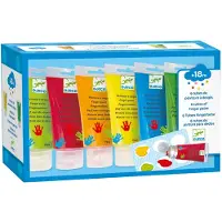 Djeco kleuren 6 Finger Paint Tubes