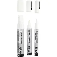 Creativ Company CC Chalk Markers Set 3 stuks Wit