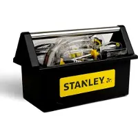 Stanley Jr. Open Toolbox + 5 Pc Toolset Educational Toy Geel Kinderen