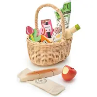 Tender Leaf Toys Marktdag - Winkelmand - Met Accessoires - 3 Jaar