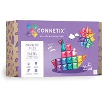 Connetix Magnetische tegels, pastelkleuren, startpakket, 64 stuks