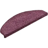 vidaXL Trapmatten 15 st 65x21x4 cm Donkerpaars Halfrond Groot