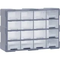 vidaXL Organiser met 16 medium lades 52x16x37 cm