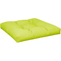 vidaXL Palletkussen 70x70x12 cm stof heldergroen