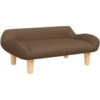 vidaXL Hondenmand 70x40x24 cm stof bruin