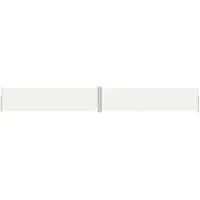 vidaXL Windscherm uittrekbaar 160x1200 cm crèmekleurig