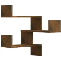 vidaXL Hoekwandschappen 2 st 40x40x50 cm bewerkt hout sonoma eiken