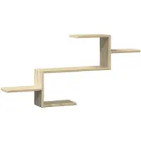 vidaXL Wandschap 104x15x49 cm bewerkt hout sonoma eikenkleurig