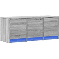 vidaXL Tv-meubel met LED 97x34x40 cm bewerkt hout grijs sonoma eiken