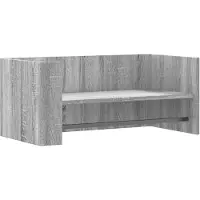 vidaXL Wandschap 70,5x35x30,5cm bewerkt hout grijs sonoma eikenkleurig