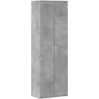 vidaXL Hoge kast 60x35x180 cm bewerkt hout betongrijs