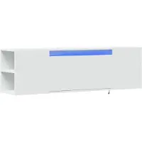 vidaXL Tv-wandmeubel met LED-verlichting 135x31x39,5 cm wit