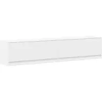 vidaXL Tv-wandmeubel met LED-verlichting 180x31x38 cm wit