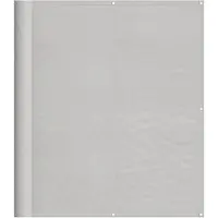 vidaXL Balkonscherm 120x600 cm 100% oxford polyester lichtgrijs