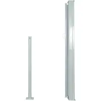 vidaXL Windscherm uittrekbaar 120x300 cm grijs