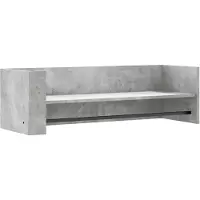 vidaXL Wandschap 100x35x30,5 cm bewerkt hout betongrijs