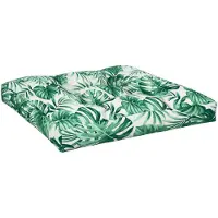 vidaXL Palletkussen bladpatroon 80x80x12 cm stof