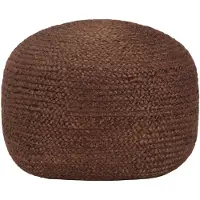 vidaXL Poef handgemaakt 40x45 cm jute bruin