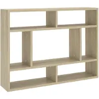 vidaXL Wandschap 75x16x55 cm bewerkt hout sonoma eikenkleurig