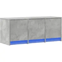 vidaXL Tv-meubel met LED 97x34x40 cm bewerkt hout betongrijs