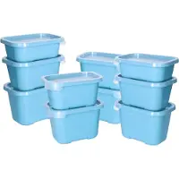 Juypal Hogar Juypal Vershoudbakjes nestbaar - 3x - 5 delig - BPA vrij - meal prep - diverse maten- Blauw - luchtdicht - herbruikbaar