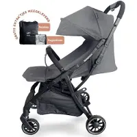 Bellettini Calesse Buggy Inclusief Reistas, Regenhoes en Bekerhouder - Kinderwagen - Plooibuggy- Grijs