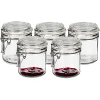 Vivalto Weckpot/inmaakpot - 5x - Tarro - 250 ml - glas - met beugelsluiting - 11 x 10 cm - luchtdicht