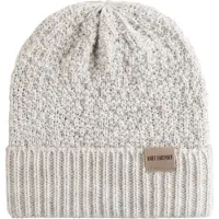 Knit Factory Haze Gebreide Muts Heren & Dames - Beanie hat - Beige - Warme beige wintermuts - Unisex - One Size