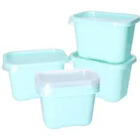 Juypal Hogar Juypal Vershoudbakjes nestbaar - BPA vrij - meal prep - 6x stuks van 1 liter - mintgroen - luchtdicht - herbruikbaar