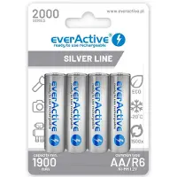 EverActive Oplaadbare batterijen everActive Ni-MH R6 AA 2000 mAh Silver Line