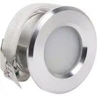 Enzo LED mini inbouwspot 1,5W 2700K 37mm 60gr rond vast geschuurd staal - LED4632
