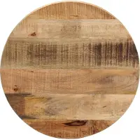 vidaXL Tafelblad rond Ø 60x1,5 cm massief ruw mangohout