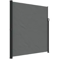 vidaXL Windscherm uittrekbaar 220x600 cm antracietkleurig