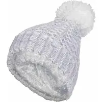 Heat Holder - Thermische Bobble-hoed voor dames - Lichtgrijs