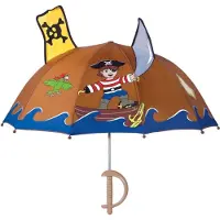 Kidorable Bruine kinder paraplu Piraat van