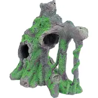 Boon Aquarium Decoratie Boom Grijs / Groen 27 X 16 X 29 Cm