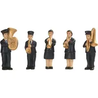 Intratuin Dickensville Kerstdorpminiatuur Band Zwart 13,8 X 12,6 X 4,7 Cm