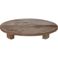Naturel Collections Tray Met Voet Oud Hout Ø38x7cm Fly Me To The Moon Fly me to the Moon Hout